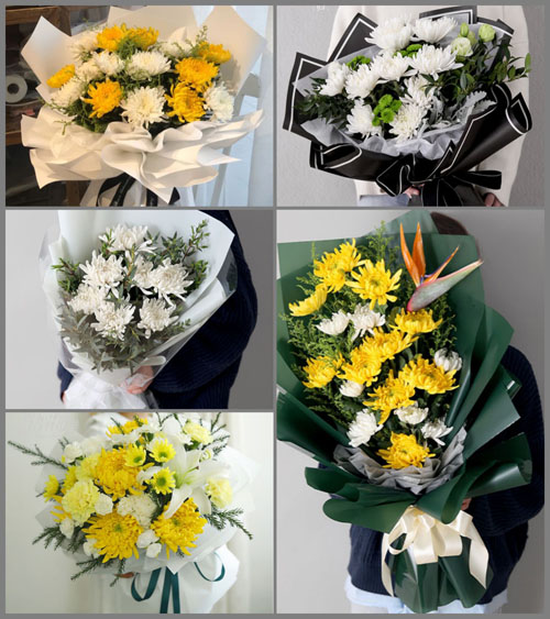广东江门市鹤山市龙口镇粉洞村白事花束代送
